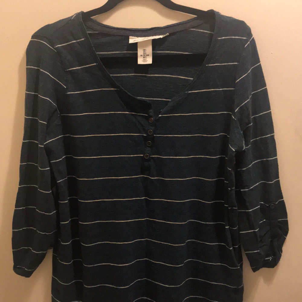 Green striped long sleeve!